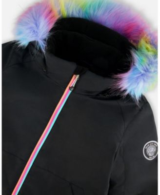 Girl Two-Piece Play Snowsuit Rainbow Leopard - Toddler|Child