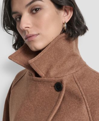 Women's Short Double Breasted Collared Coat