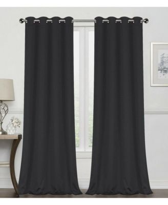 2 Pack: Hotel Thermal Grommet 100% Blackout Curtains - 52 in. W x 95 in. L, Monterey Teal