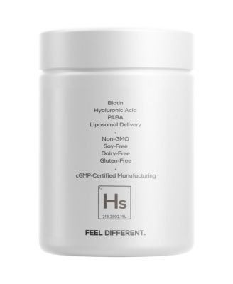 Hair Skin Nails Vitamins Platinum - KeraGEN-IV Keratin, Dermaval - Hair Fall, Skin Elasticity & Moisture Support Collagen, 60 Capsules