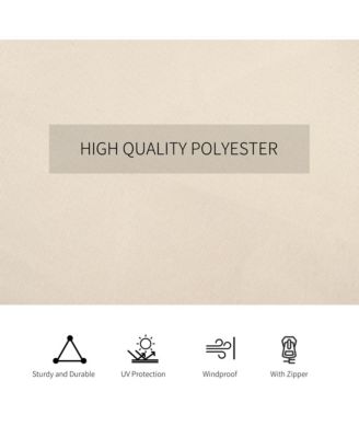 9.84' x 9.84' Gazebo Sidewall Set with Hooks/C-Rings,