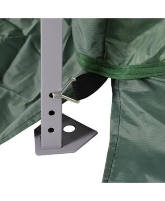 10' x 10' Pop Up Canopy with Screen Net Sidewalls, Green