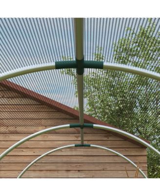 4' x 12' Plant Protection Tent Crop Cage with Door,