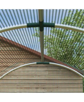 4' x 8' Plant Protection Tent Crop Cage with Door for Garden Plants