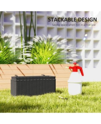 Railing Planter Box (2 Pack, 20 Inch), Rat Look,