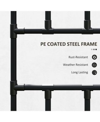 8 FT Tall Tomato Cage, Metal Garden Trellis for Climbing Plants