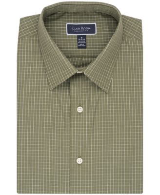 Men's Regular Fit Micro Check Dress Shirt