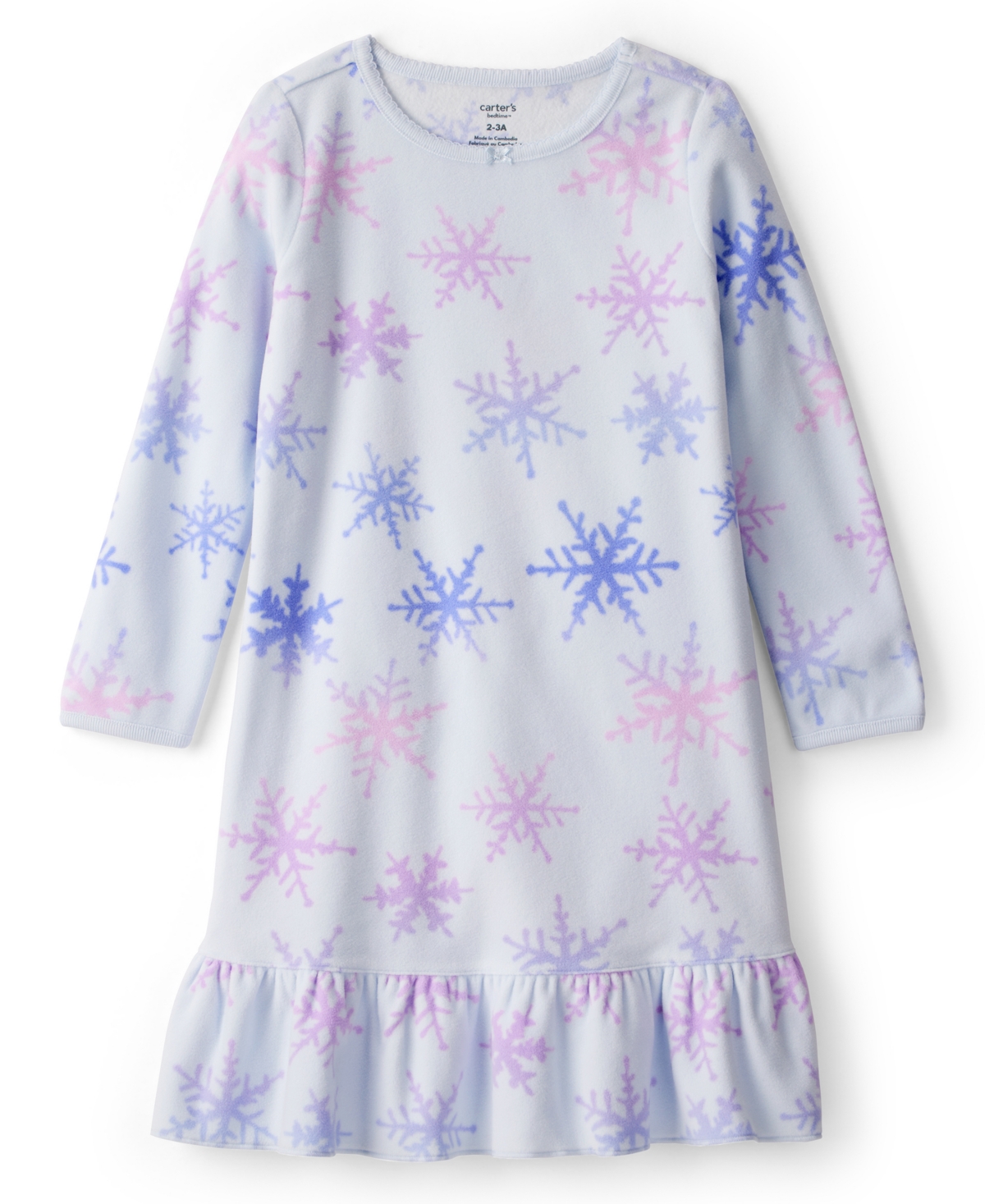 Carter's Toddler Girls Long Sleeve Pajama Gown In Multi