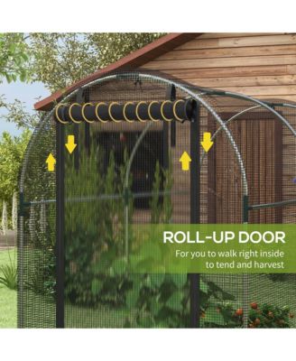 4' x 8' Plant Protection Tent Crop Cage with Door,