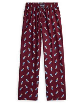 Men's Morning Robe Bear Printed Pajama Pants