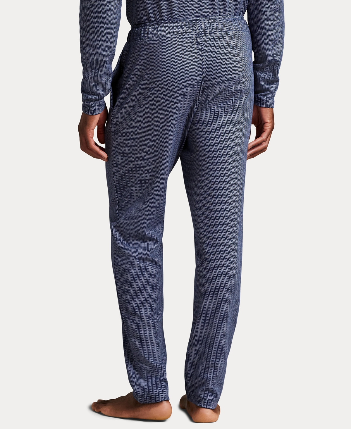 Polo Ralph Lauren Men's Herringbone Drawstring Pajama Pants In Blue