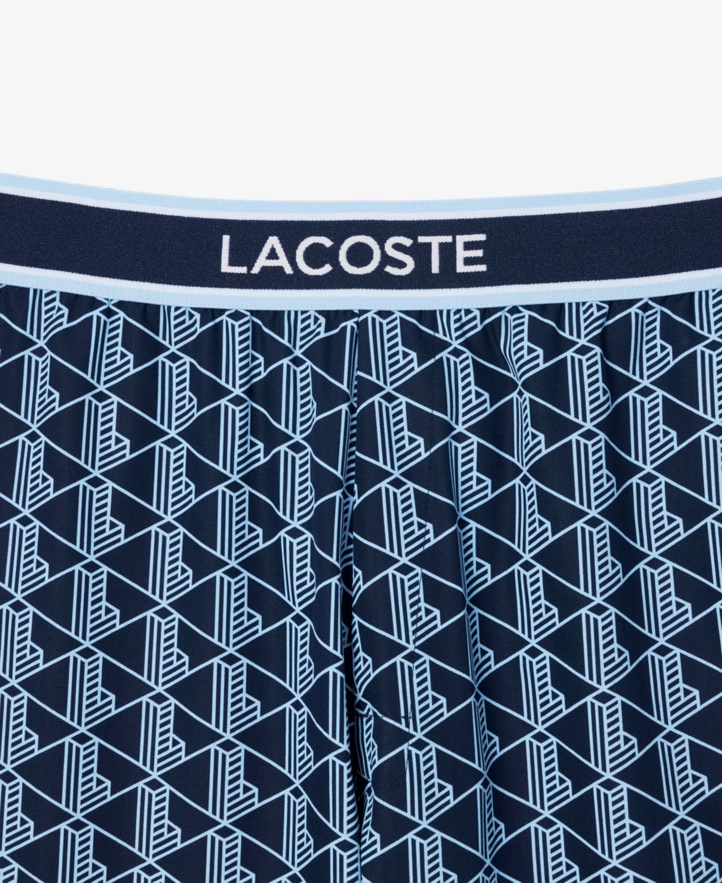 Пижамные брюки Monogram для мужчин, тканый — Lacoste, цвет: Тёмно-синий — фото 3