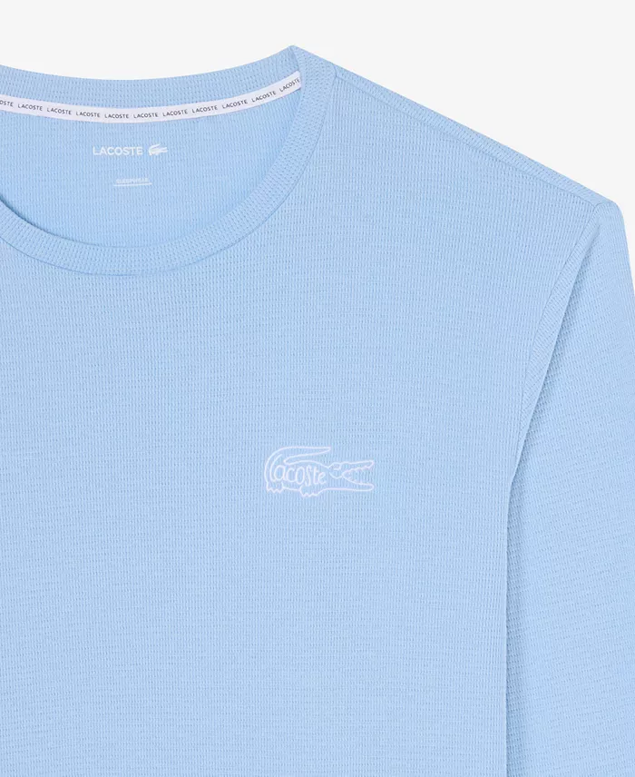 Men's Exclusive Crocodile Waffle-Knit Thermal Shirt - thumbnail 5