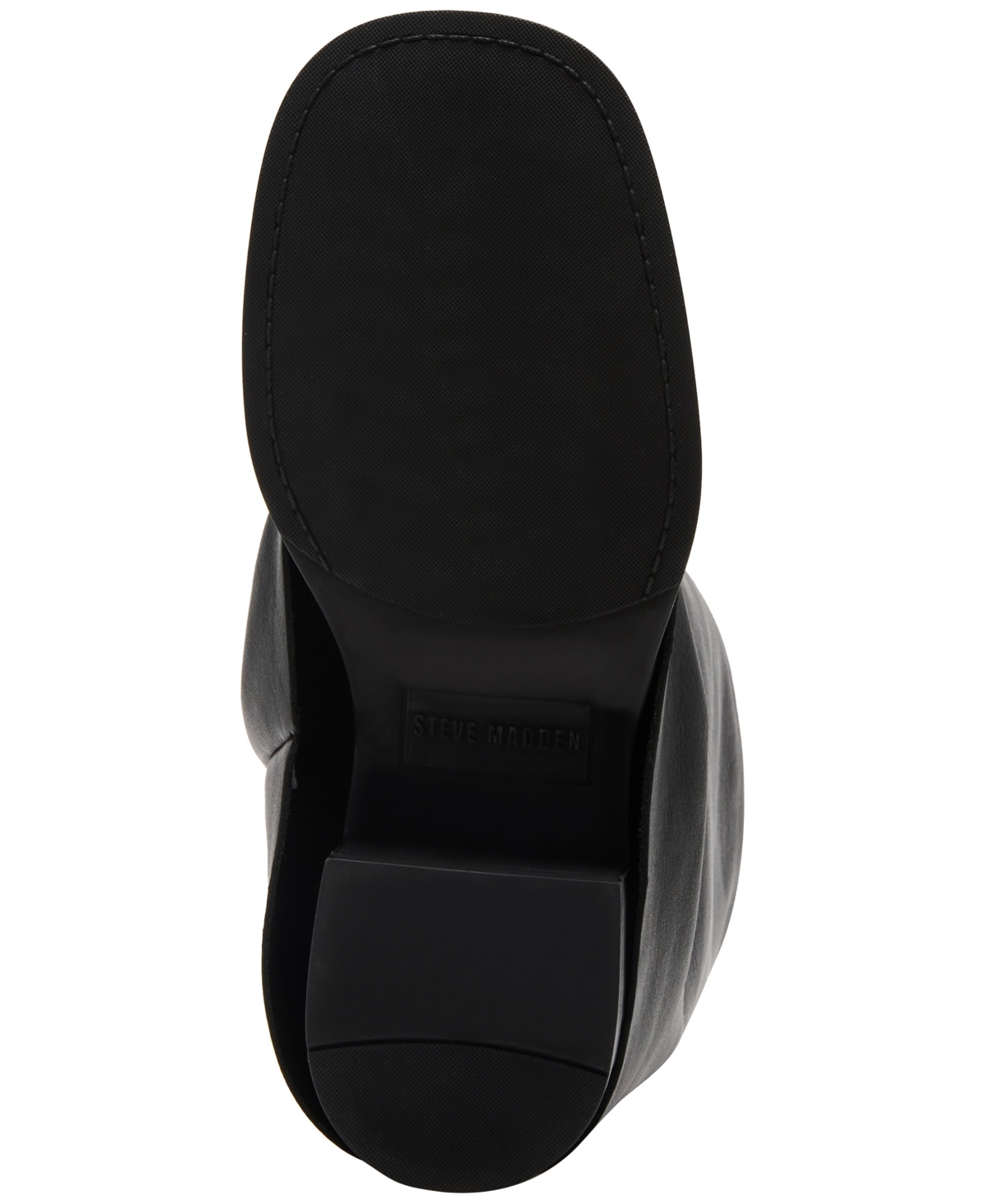 Steve Madden Benton Mid-shaft Foldover Cuffed Moto Boots In Black