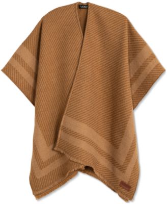 Lauren Ralph Lauren - Woven Twill-Border Ruana