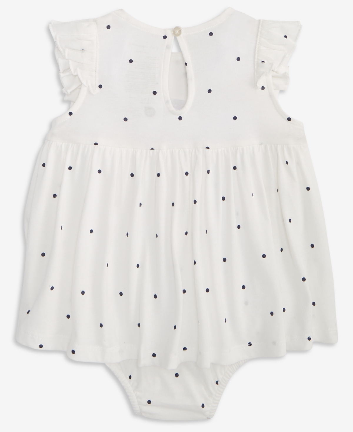 First Impressions Baby Girls Pin-dot Skirted Sunsuit, Macy's Exclusive In White