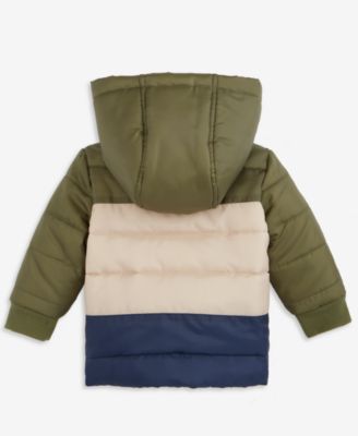 Baby Boys Hooded Colorblocked Jacket, Macy's Exclusive