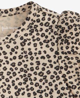 Baby Girls Leopard-Print Skirted Sunsuit, Macy's Exclusive