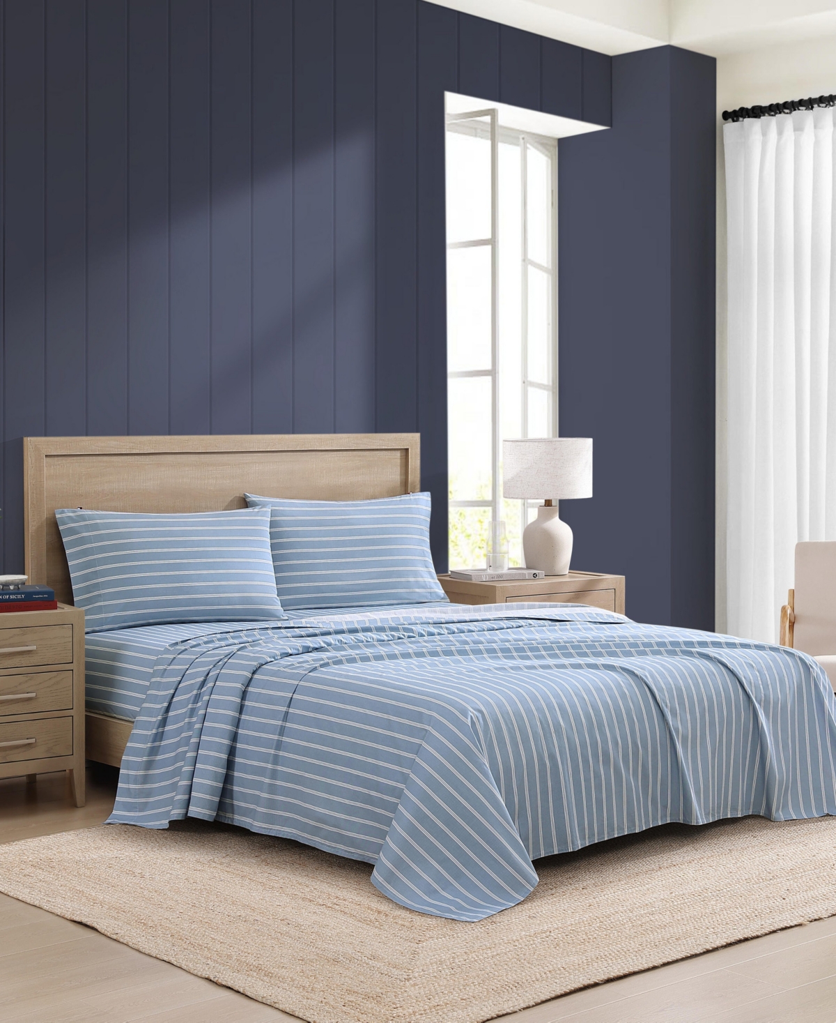 Tommy Hilfiger Printed 200-thread Count Cotton Percale 4-pc. Sheet Set, Full