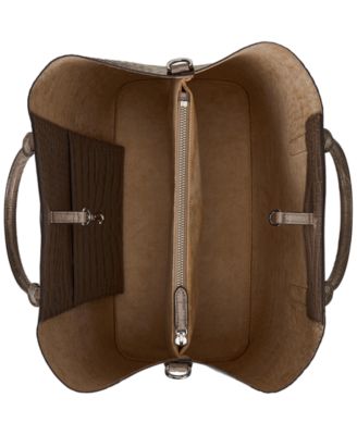 Marcy Large Embossed Satchel Bag