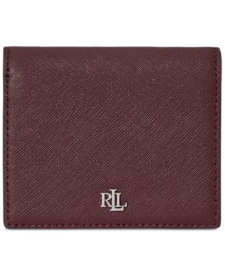 Lauren Ralph Lauren - Crosshatch Leather Compact Wallet