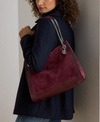 Suede Large Bradley Shopper Tote Bag