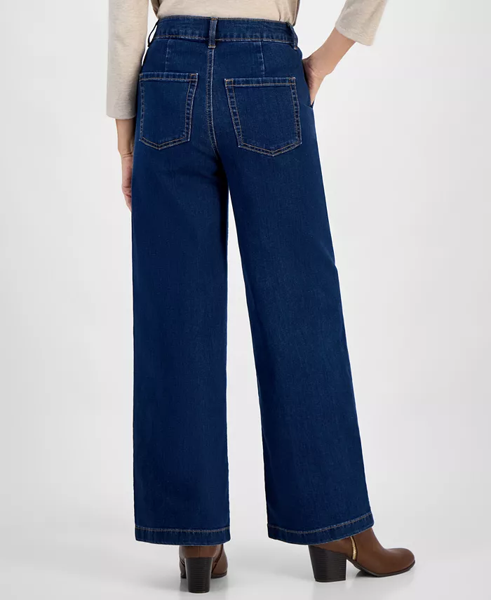 Petite High-Rise Wide-Leg Jeans - thumbnail 2