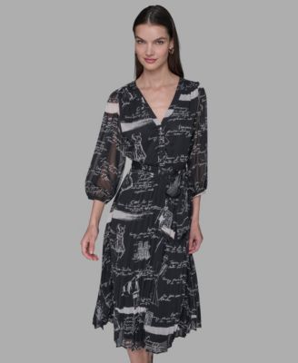 Women's Surplice Chiffon Shirtdress