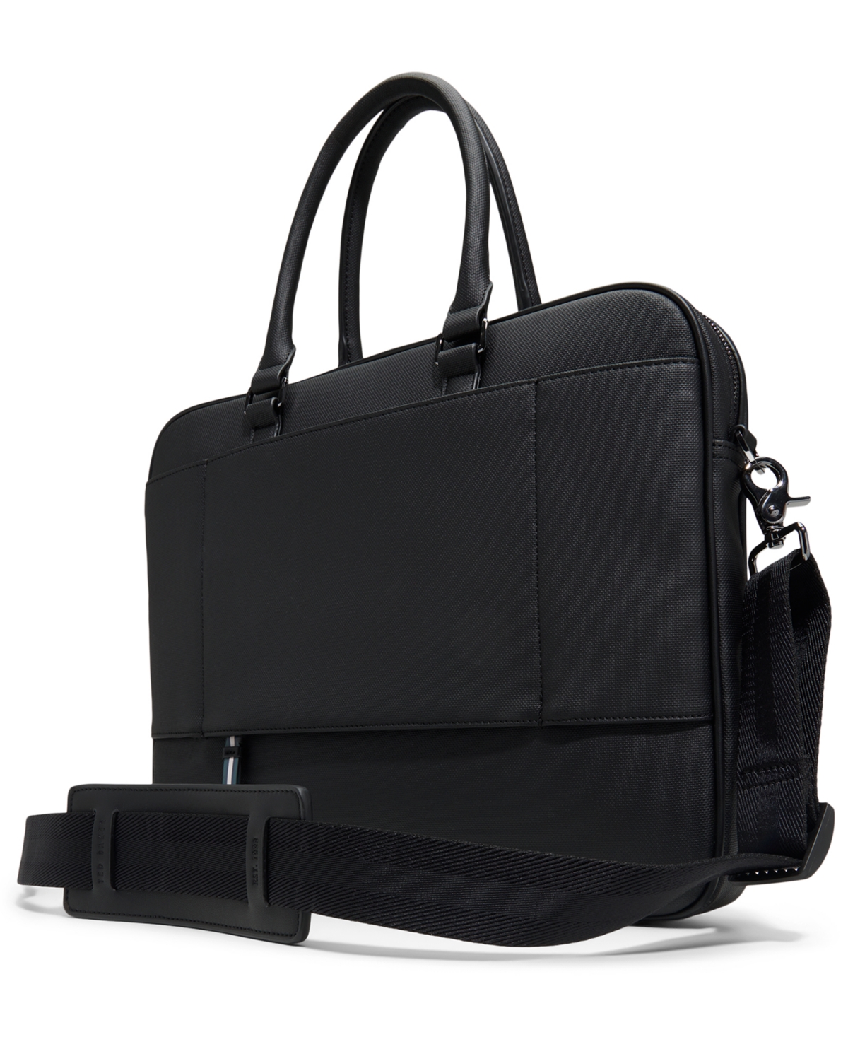 Ted Baker Belgravex Slim Top Zipper Briefcase In Black