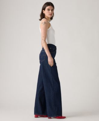 Women's Cinch-Waist Lightweight Baggy Jeans