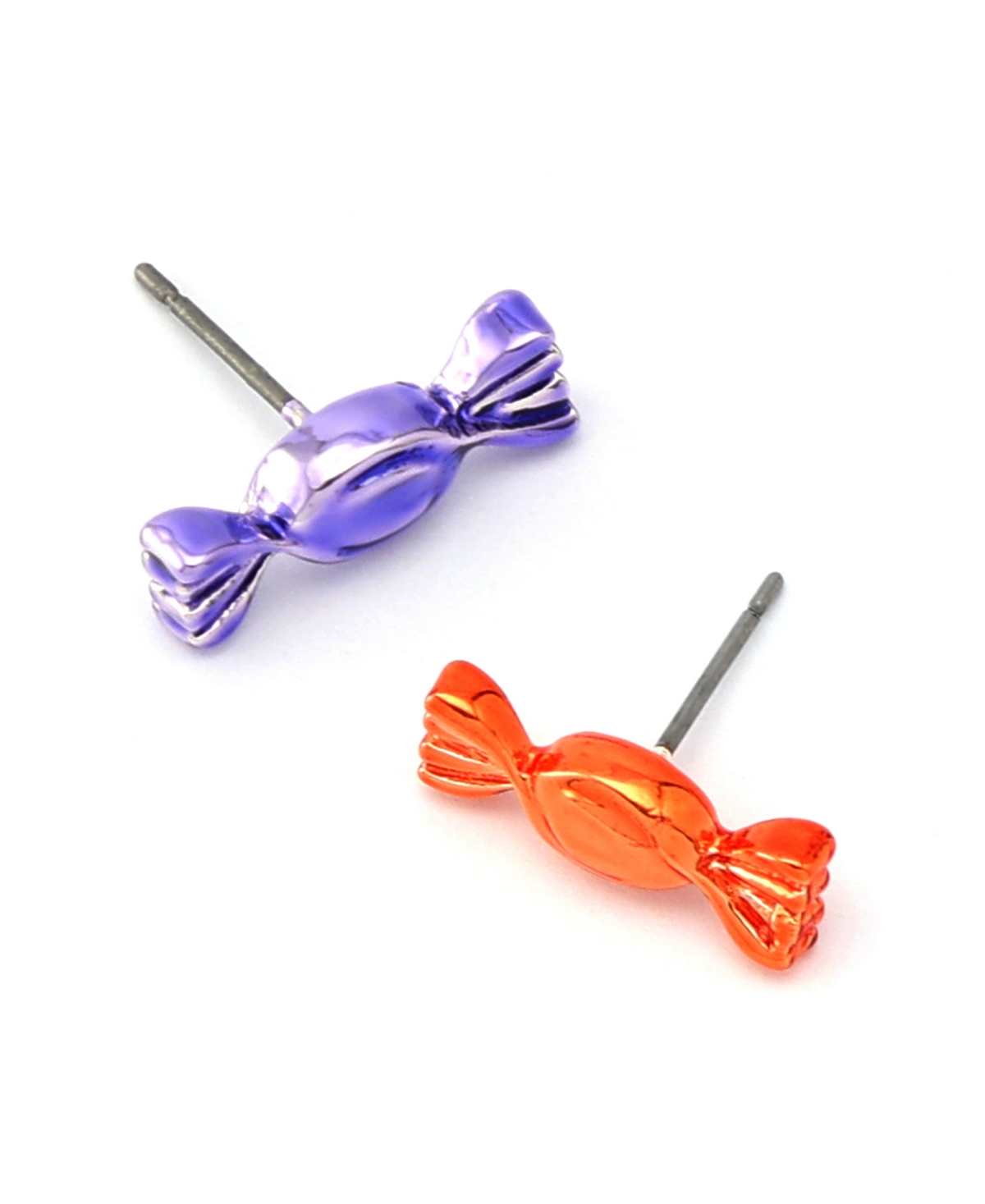 Betsey Johnson Multi-colored Candy Mismatch Stud Earrings In Multi