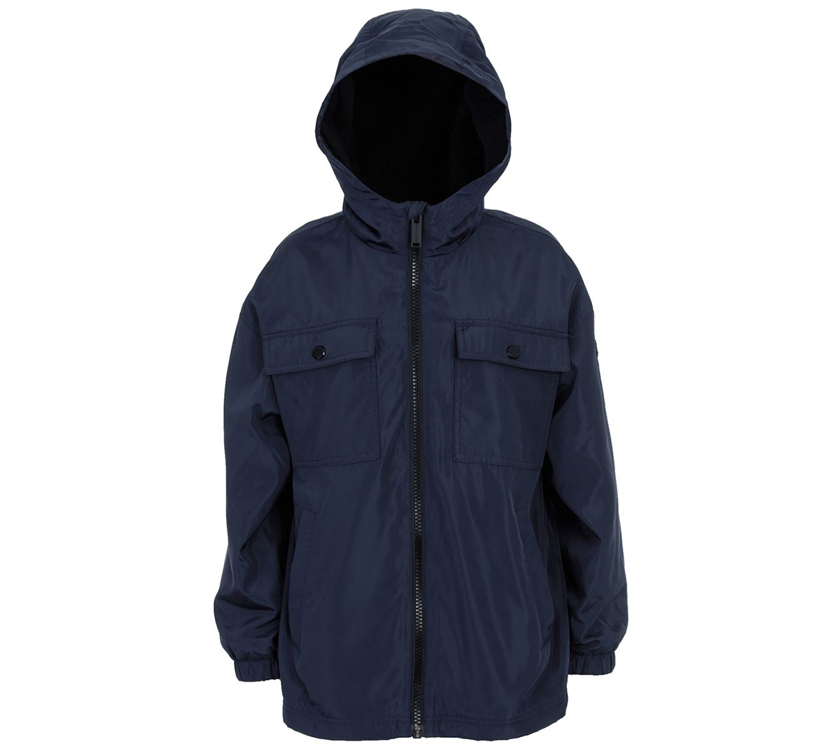 Michael Kors Kids' Big And Toddler Boys Fleece Lined Zipper Rain Jacket In Blue
