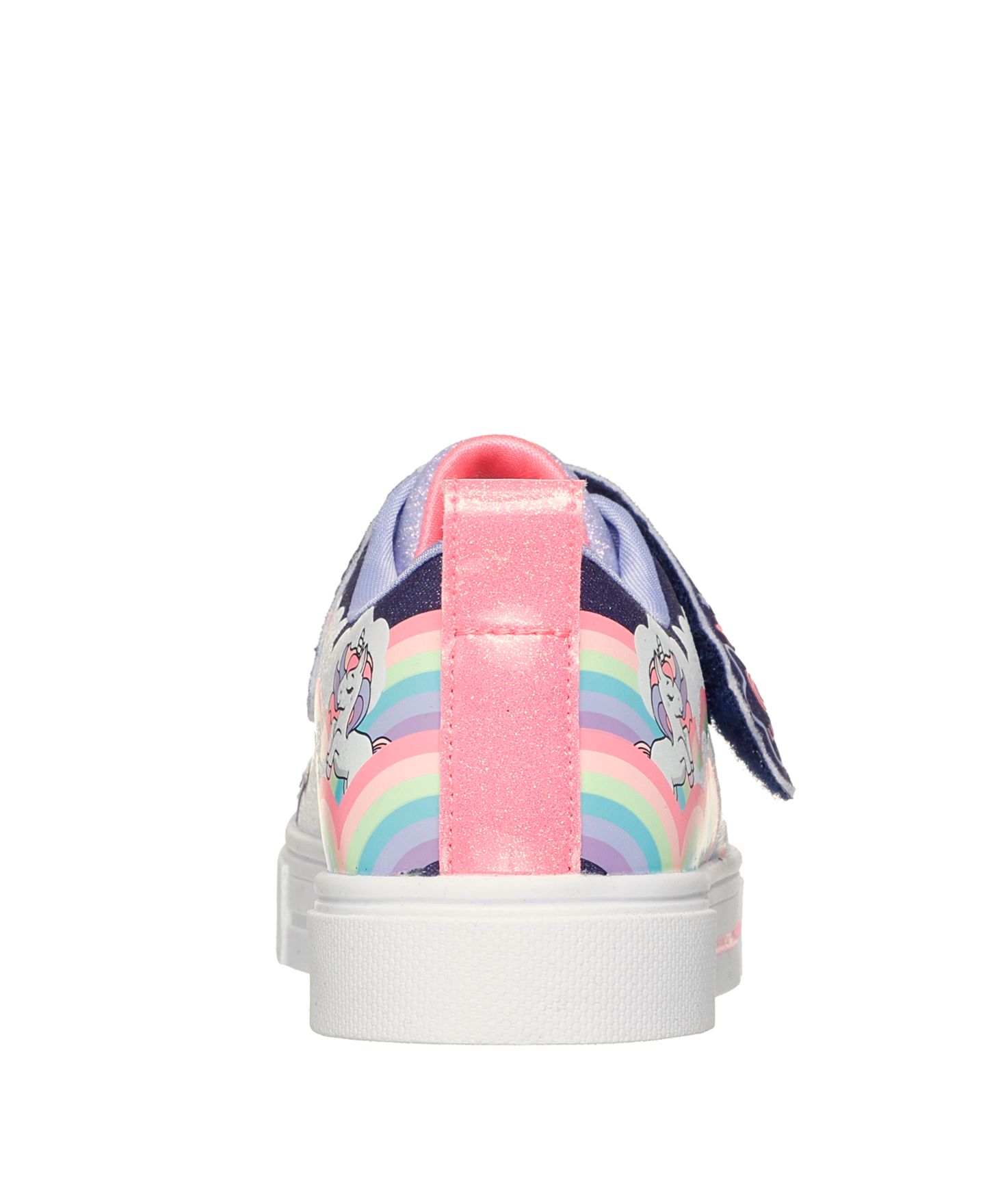 Детские кроссовки Skechers Twinkle Toes: Twinkle Sparks - Unicorn со светодиодами, цвет: Тёмно-синий / Разноцветный — фото 4