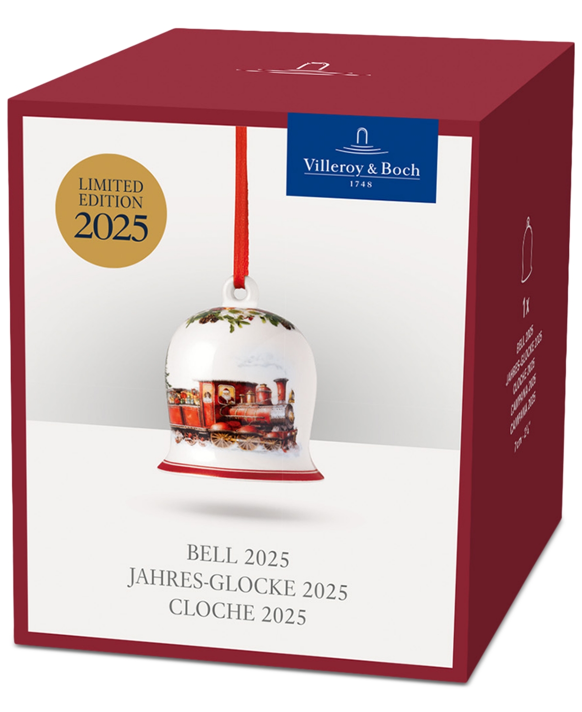 Villeroy & Boch 2025 Annual Bell Ornament, 15th Anniversary Edition In Multi