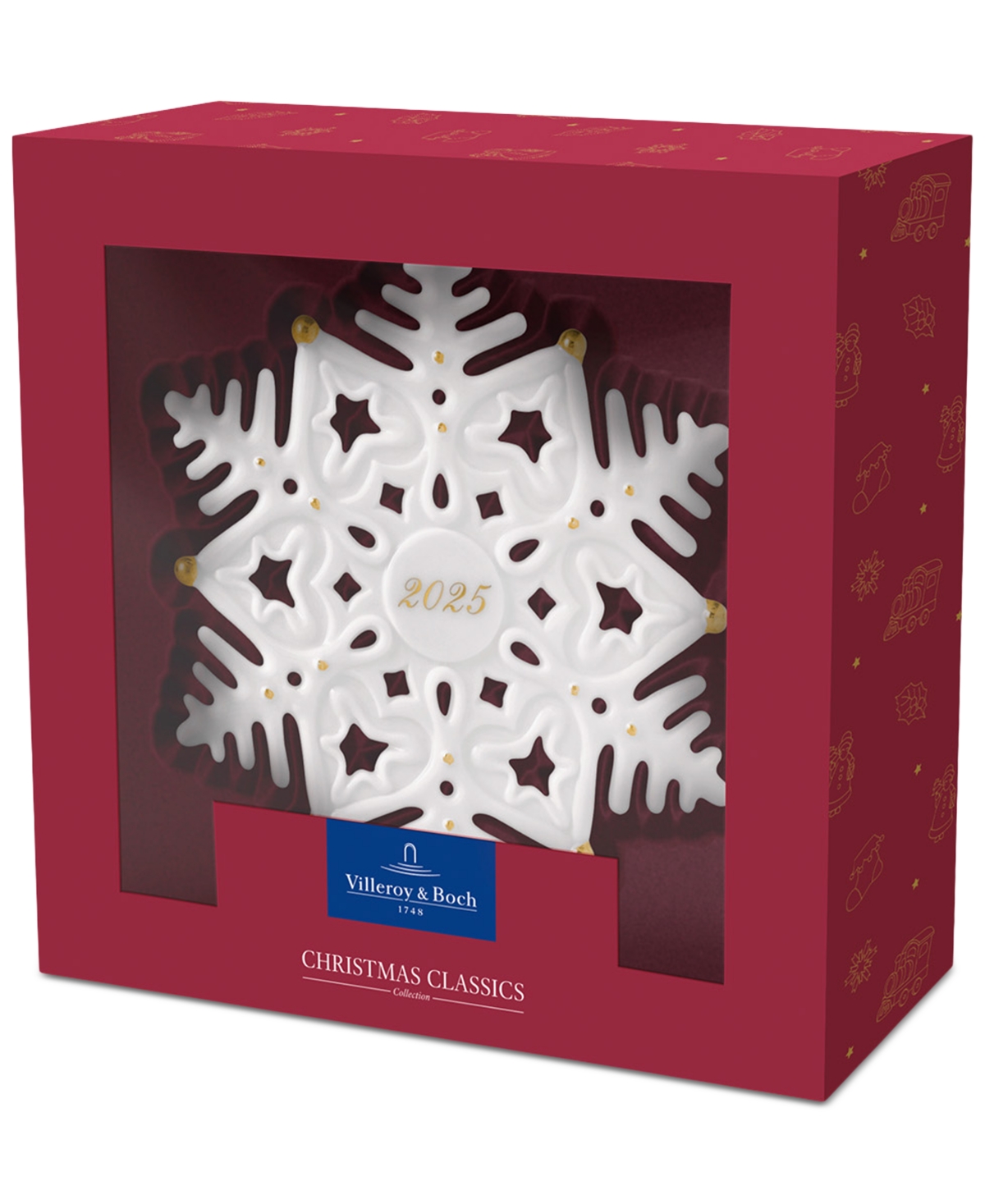 Villeroy & Boch 2025 Christmas Classics Annual Snowflake Ornament In White
