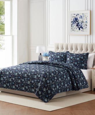 Vancie Floral Pinsonic Microfiber Quilt Sets