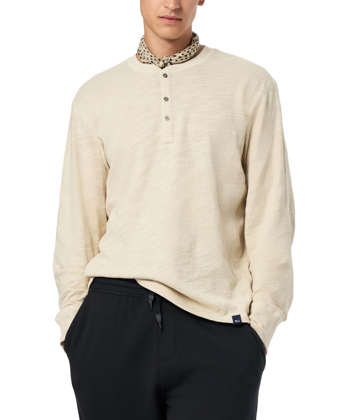 Мужская откровенная рубашка Henley