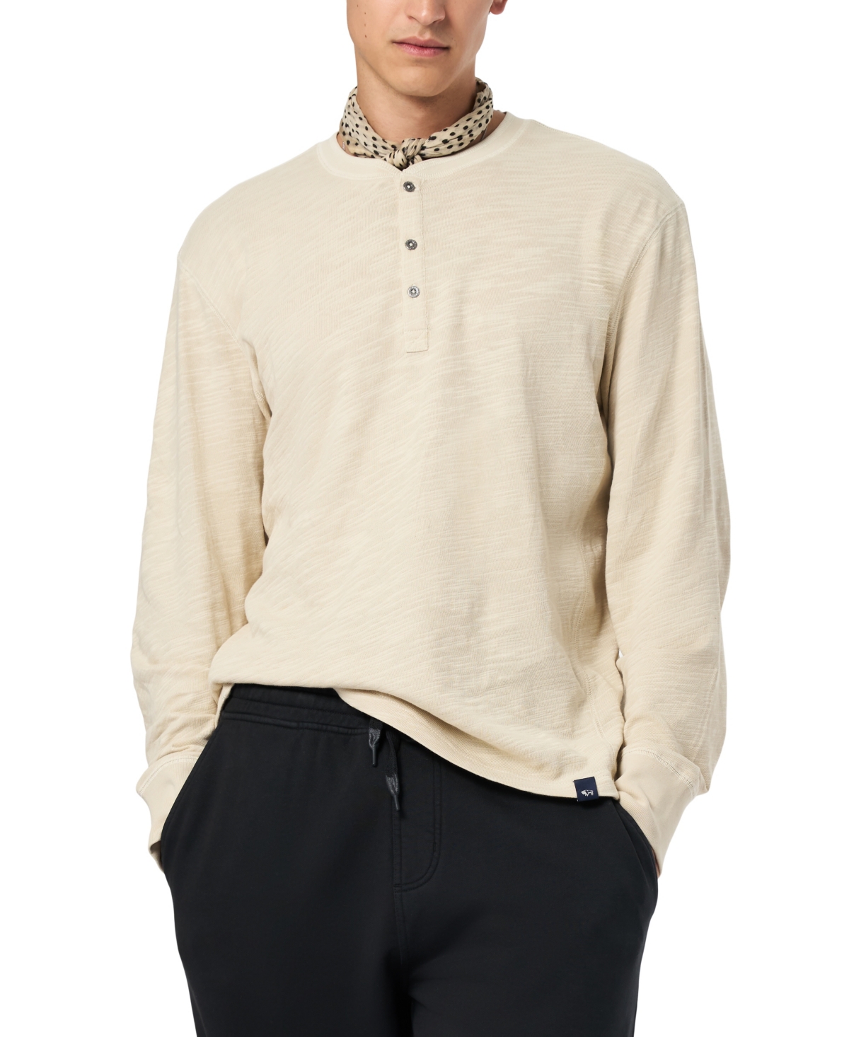 Buffalo David Bitton Men's Kandid Henley Shirt In White