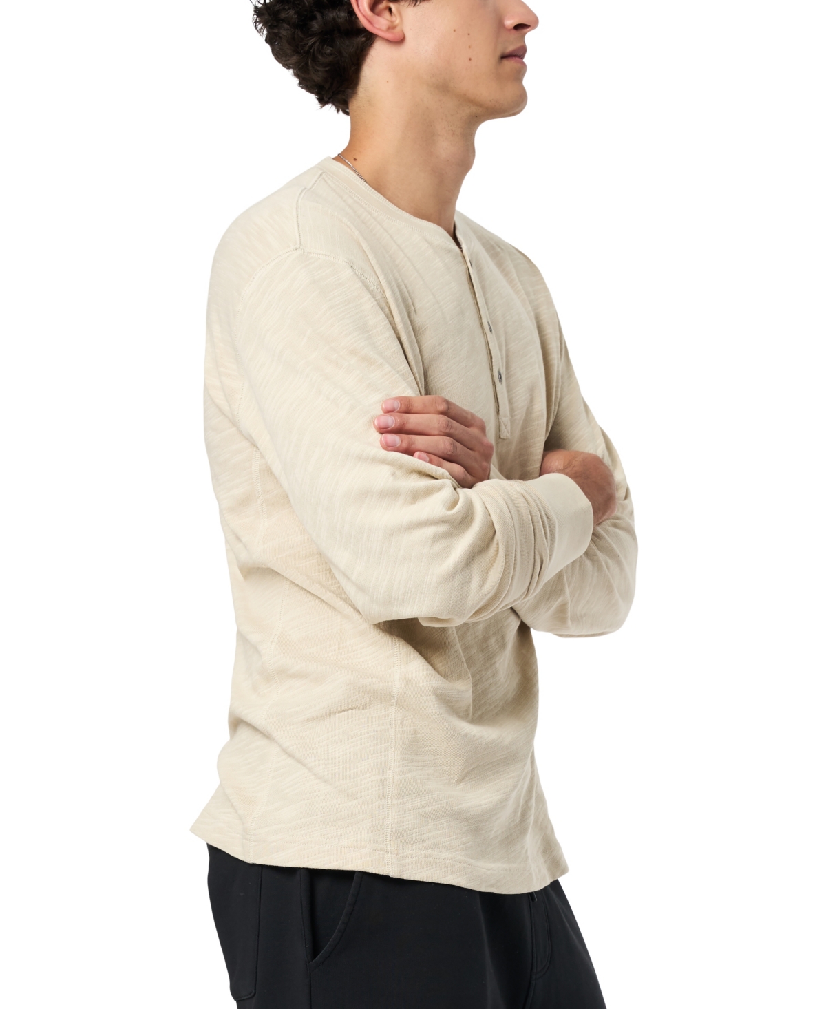 Buffalo David Bitton Men's Kandid Henley Shirt In White