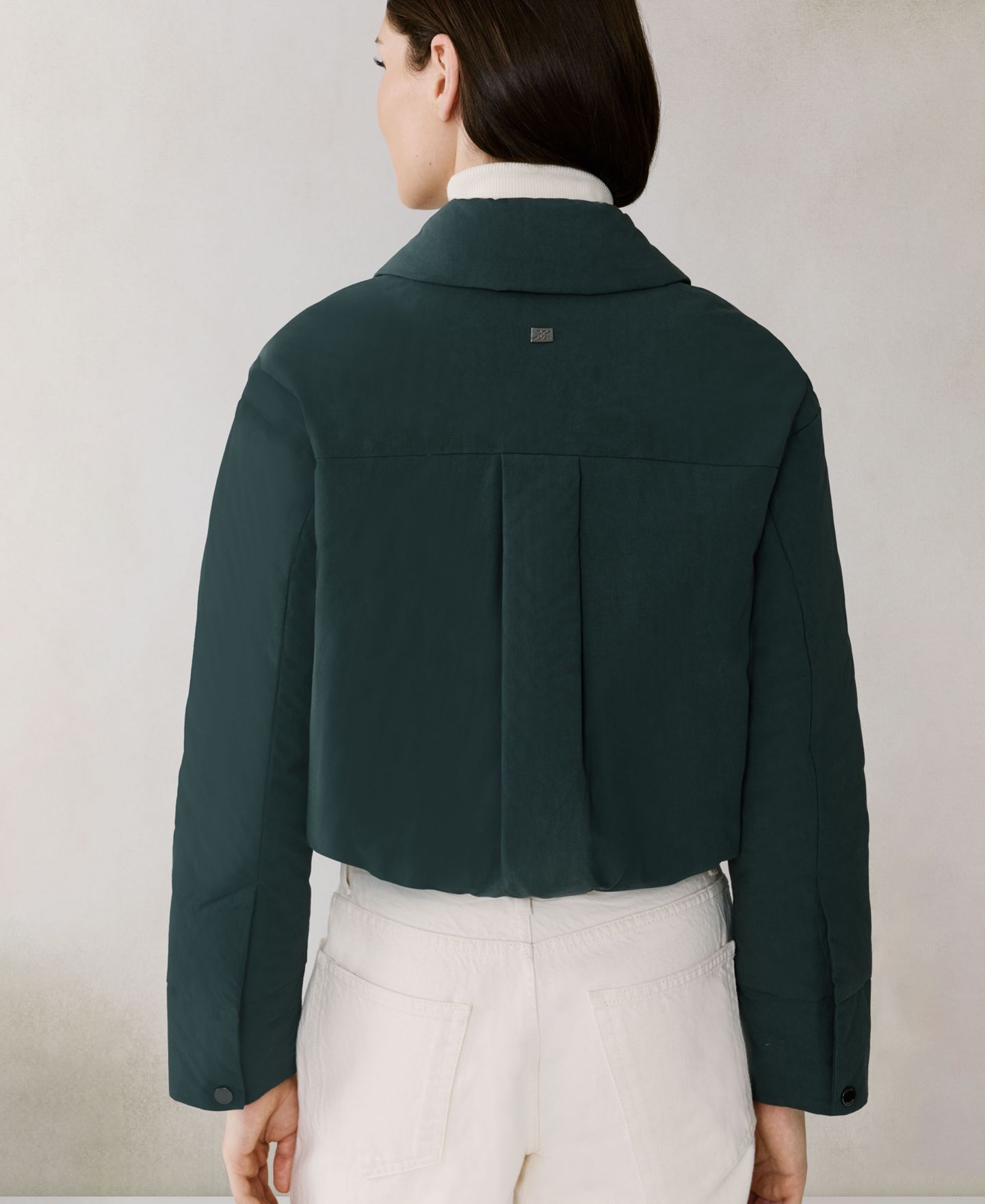Женская куртка Soia & Kyo Short Zip-Up Puffer, цвет: Полуночный тёмно-зелёный — фото 6
