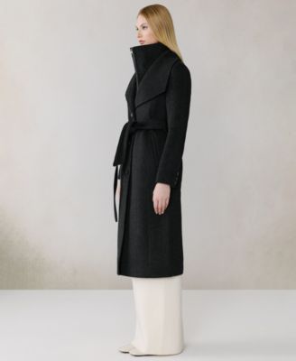 Women's Belted Long Sleeve Coat