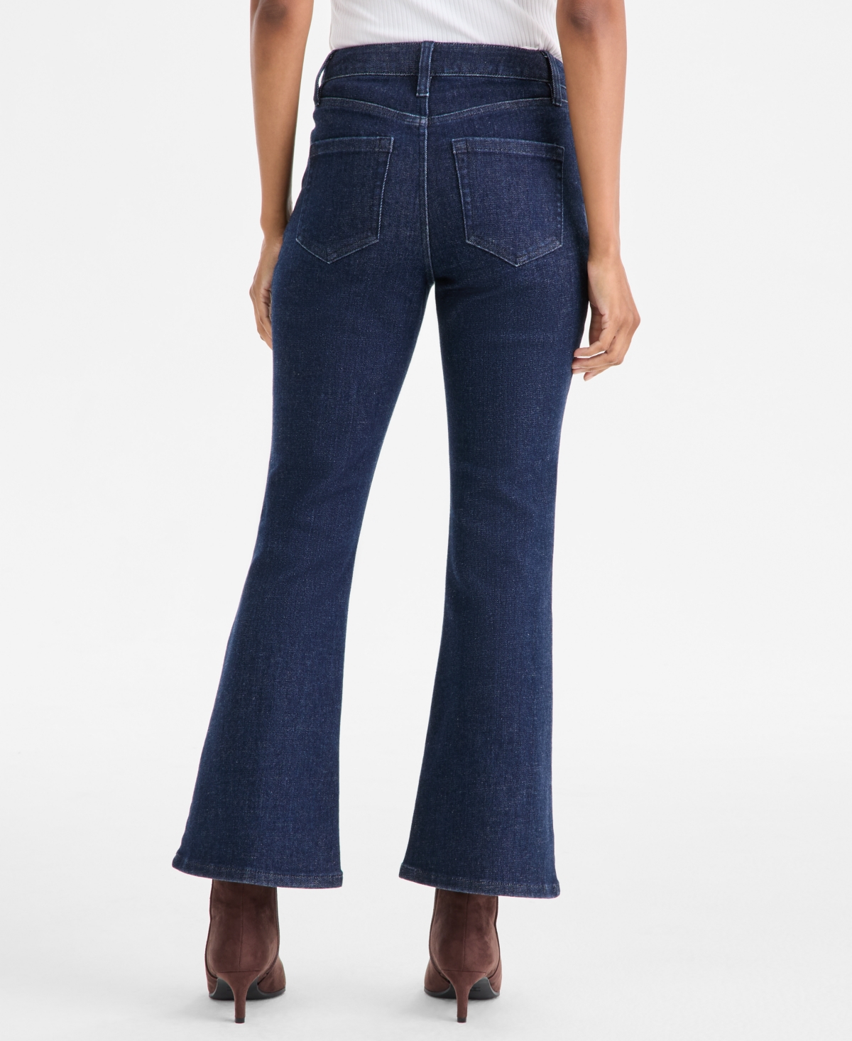 I.n.c. International Concepts Petite High-Rise Flare-Leg Jeans, Macy's Exclusive