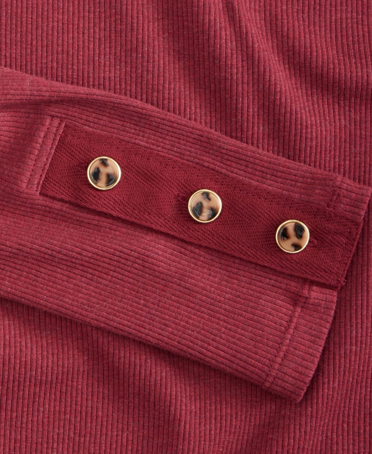 On 34th Women's Button-cuff Boatneck Top, Macy's Exclusive In Pink
