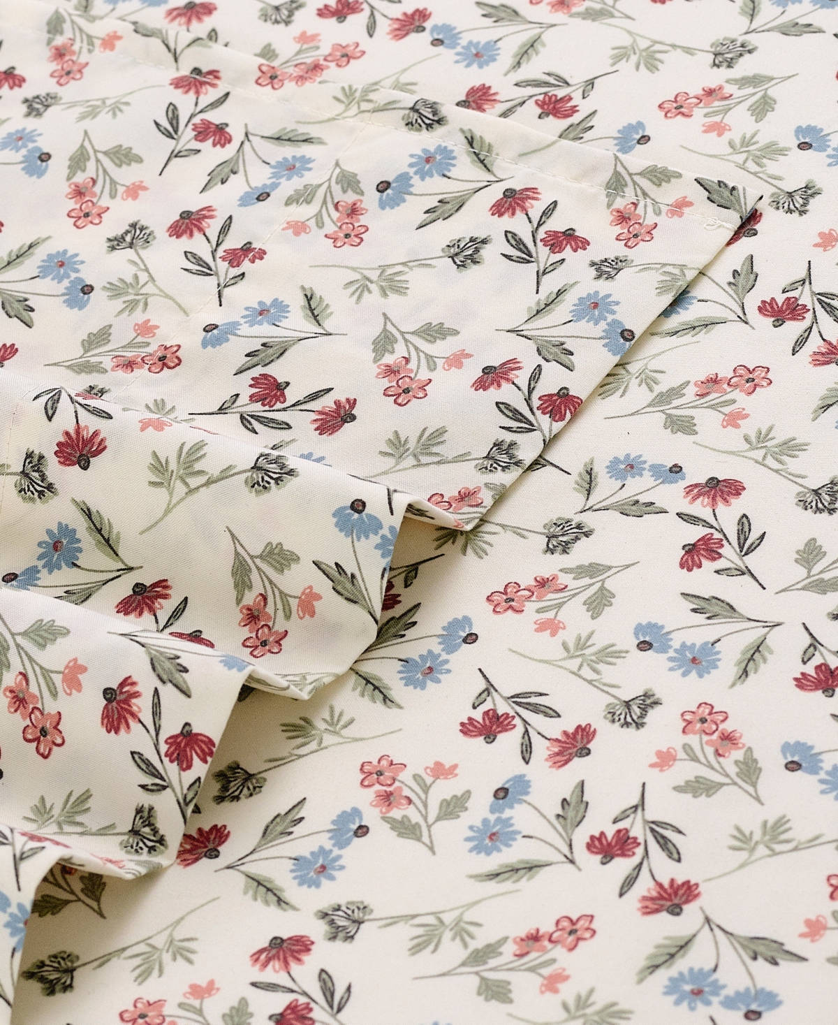 Sunham Microfiber Easy Care Printed 4-pc. Sheet Set, Full