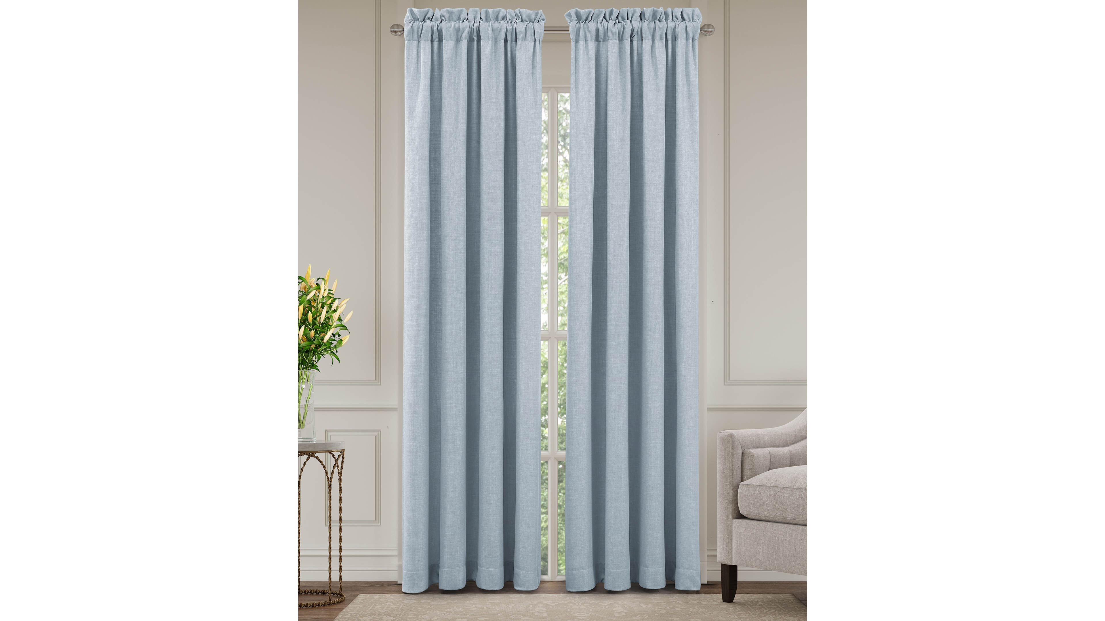 J Queen New York Garden Bloom Window Panel Pair, 50 x 95"