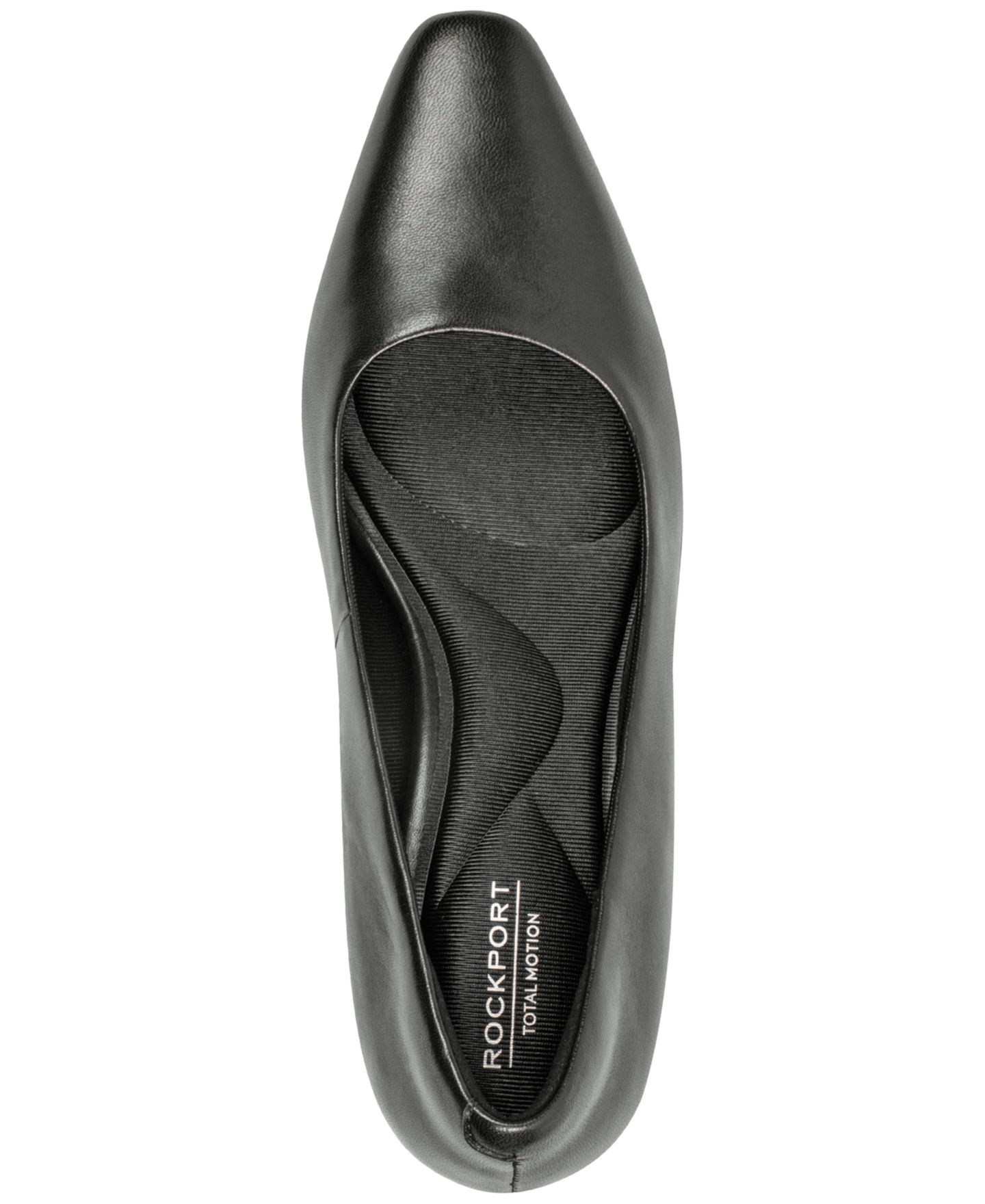 Женские туфли Rockport Merida Block Heel Pumps, цвет: Чёрный кожаный — фото 4