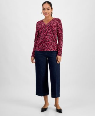 Petite Cropped Pull-On Jeans, Macy's Exclusive