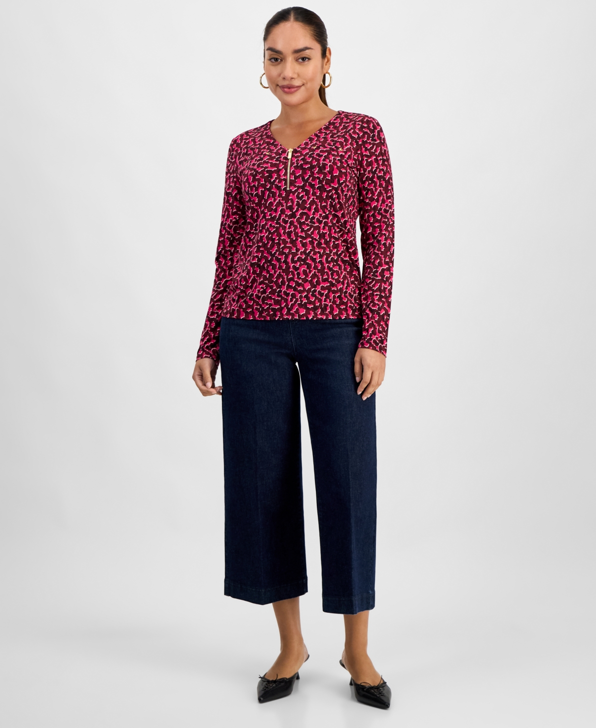 I.n.c. International Concepts Petite Cropped Pull-On Jeans, Macy's Exclusive