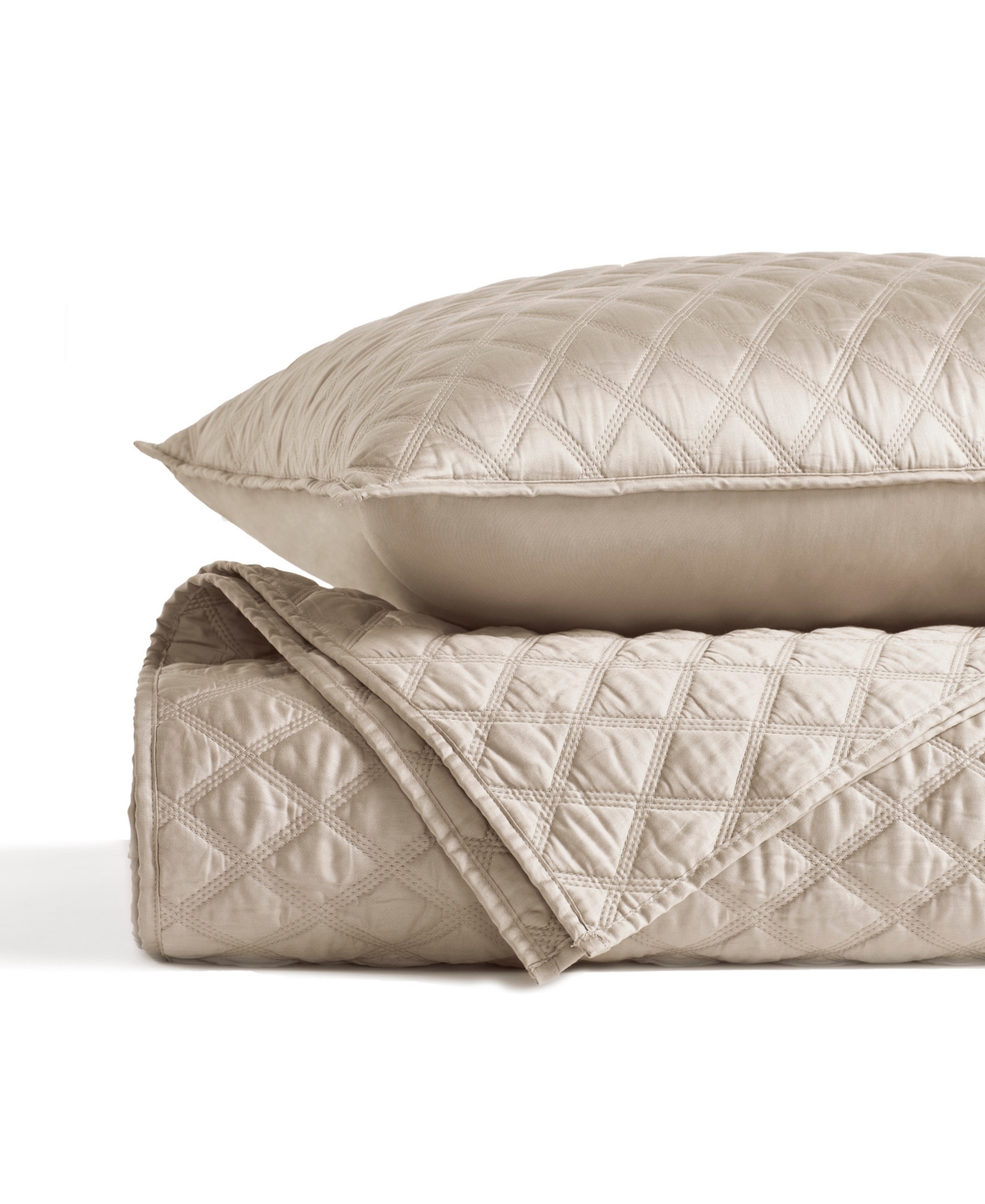 J Queen New York Premier Cotton Sateen 3-pc. Quilt Set, Full/queen In Brown