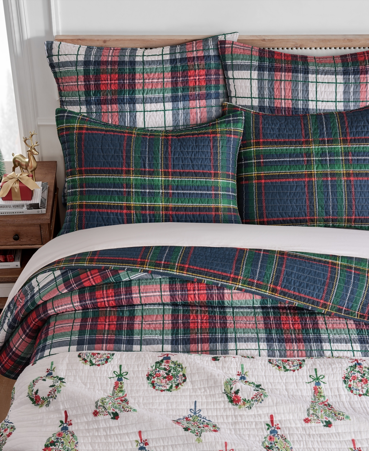 Levtex Spencer Red Plaid Reversible Quilt, King/california King In Blue